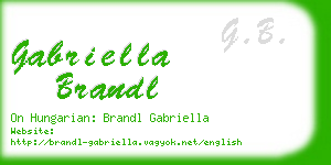 gabriella brandl business card